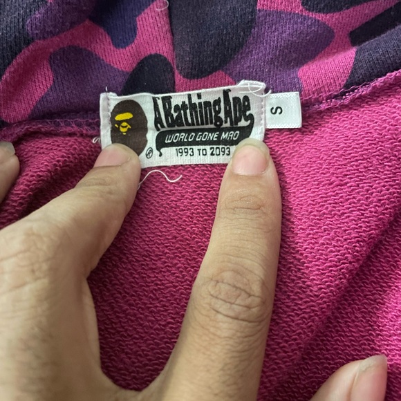 Purple Bape Camo Shark Full Zip - Picture 4 of 8